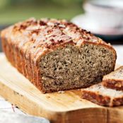 Coconut Banana Bread with Lime Glaze