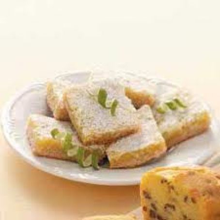 Lime coconut squares