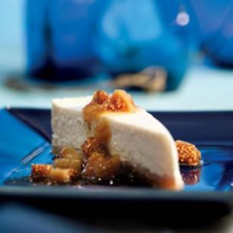 Greek Yogurt Cheesecake with Ouzo-Poached Figs