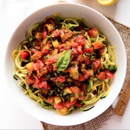 Heirloom Tomato, Basil & Balsamic Zucchini Noodles