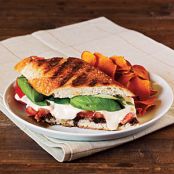 Summer Tomato, Mozzarella, and Basil Panini with Balsamic Syrup