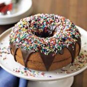 Chocolate-Glazed Donut Cake by Williams-Sonoma