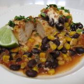 Crock Pot Chicken W/ Black Beans and Cream Cheese