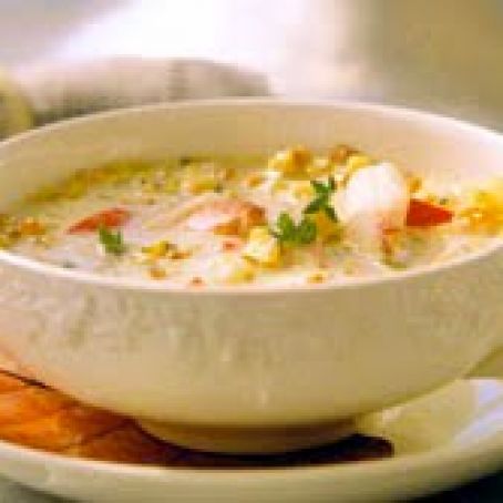 Soup: Roasted Corn and Crab