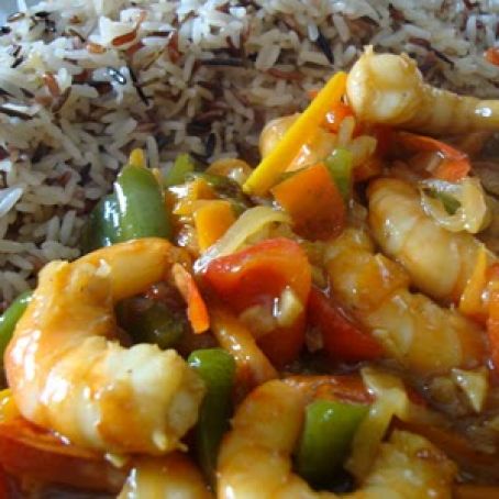 WOK DE CAMARONES ESTILO ASIATICO