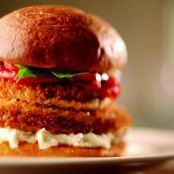 Deconstructed Eggplant Parmesan Sandwich