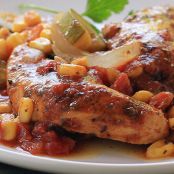Herb Chicken with Zucchini, Corn & Tomatoes