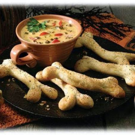 Halloween: Bone Chillin' Breadsticks & Halloween Dip