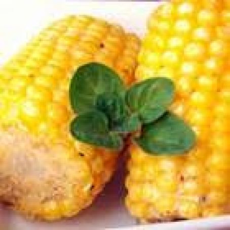 Tasty BBQ corn on the cob