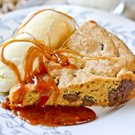 Skillet Chocolate Chip Cookie | Full Fork Ahead