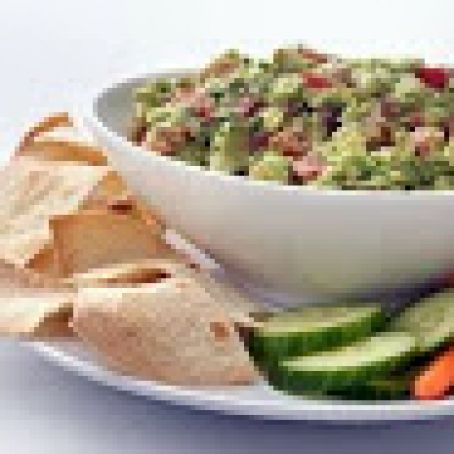 Healthified Garlic Guacamole