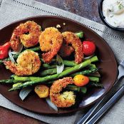 Crispy Herbed Shrimp with Chive Aioli