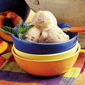 Summertime Peach Ice Cream