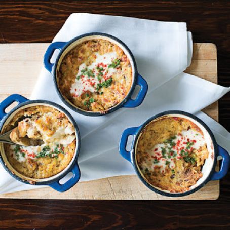 Sausage-Camembert Spoon Pudding Recipe | SAVEUR