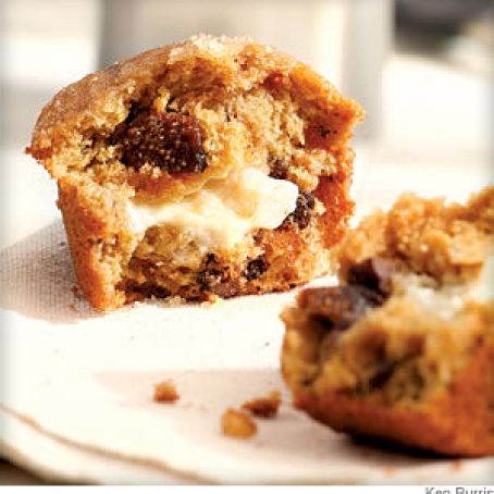 Honey & Goat Cheese-Filled Fig Muffins