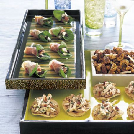 Prosciutto-Wrapped Gorgonzola with Arugula