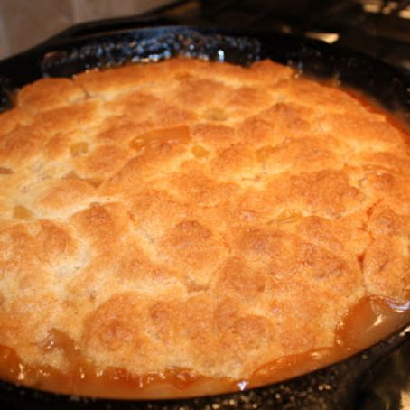 Bourbon Peach Cobbler