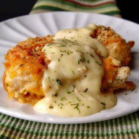 Ritz Crusted Baked Chicken Tenders with Sauce