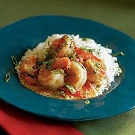Shrimp Stew with Coconut Milk, Tomatoes & Cilantro