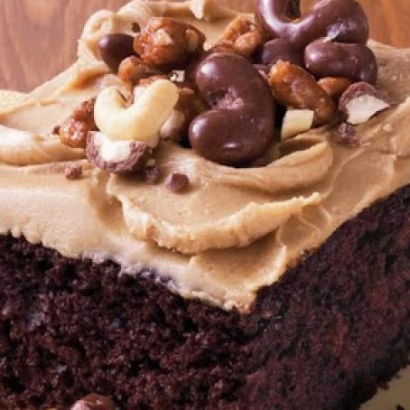 Chocolate Sheet Cake with Brown Sugar Frosting