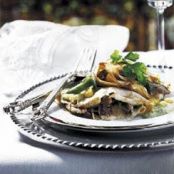 Crepas Rellenas de Hongos con Salsa de Chile Poblano