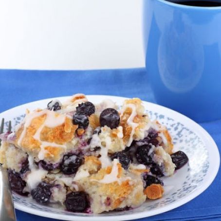Blueberry Bread Pudding