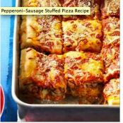 Pepperoni-Sausage Stuffed Pizza Recipe