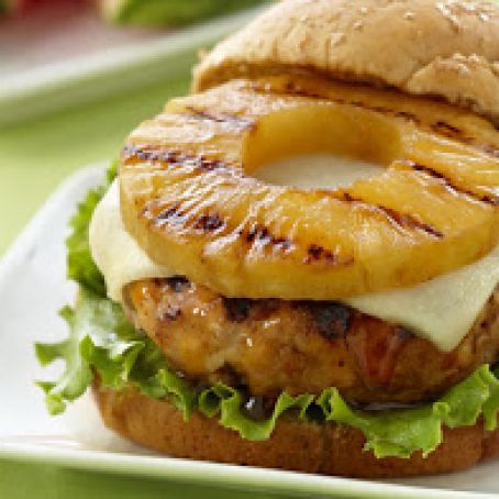 Teriyaki Pineapple Turkey Burgers