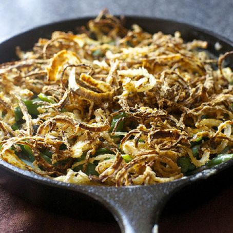 Green Bean Casserole with Crispy Onions