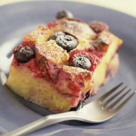 Blueberry-Apple Bread Pudding