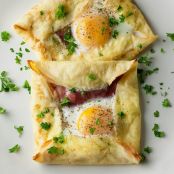 Ham & Egg Crepe Squares