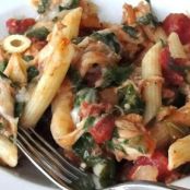 Chicken, Spinach, and Cheese Pasta Bake