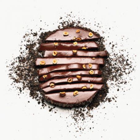 Hazelnut Ganache Tart With Sea Salt