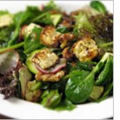 Baked Feta and Walnut Salad