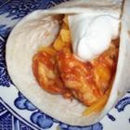 Salsa Chicken Burrito