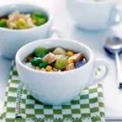 Chicken Soup with Leeks and Corn