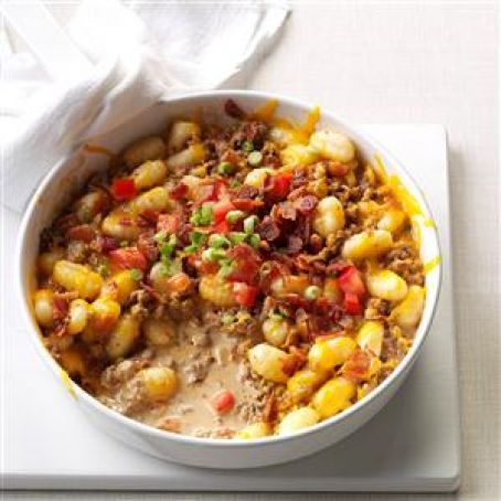 Beef & Bacon Gnocchi Skillet Recipe