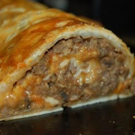 Pastry Stuffed Meatloaf Roll