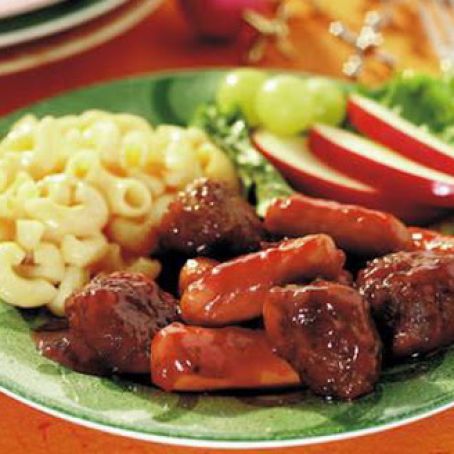 Saucy Franks & Meatballs