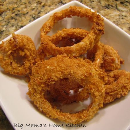 Onion Rings - Baked with Cornflakes