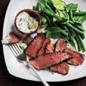 Flank Steak with Spicy Lemon Sauce