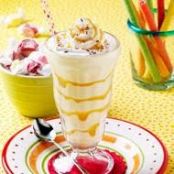 Caramel Banana Malt Shake