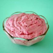 Raspberry Mousse filling for chocolate chip cake