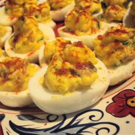 Deviled Eggs - Bacon Cheddar