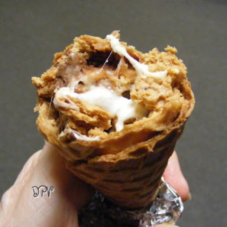 Ooey Gooey S'mores Cones