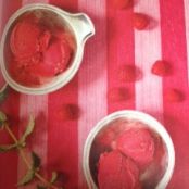 Raspberry Mint Sorbet