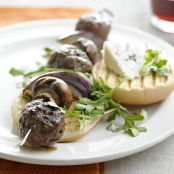 Blue Cheese Burger Kabobs