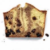 Cinnamon Raisin Pound Cake with Basic Glaze