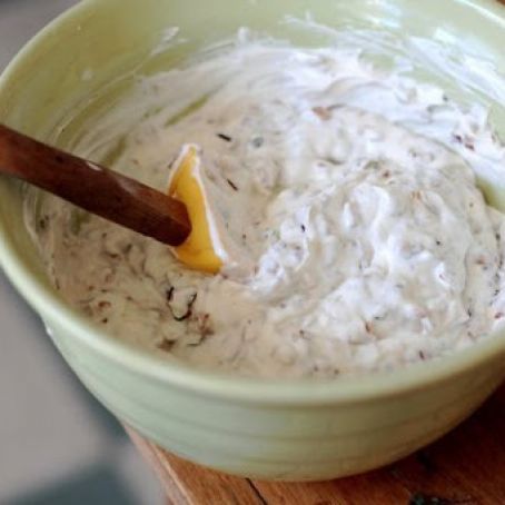 French Onion Dip with Caramelized Onions and Greek Yogurt