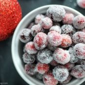 Sugared Cranberries and Cranberry Simple Syrup